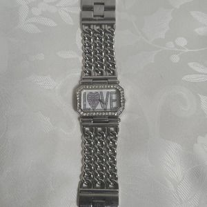 Guess Silver Love Bling Watch